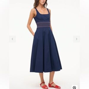 STAUD RIG dress in navy